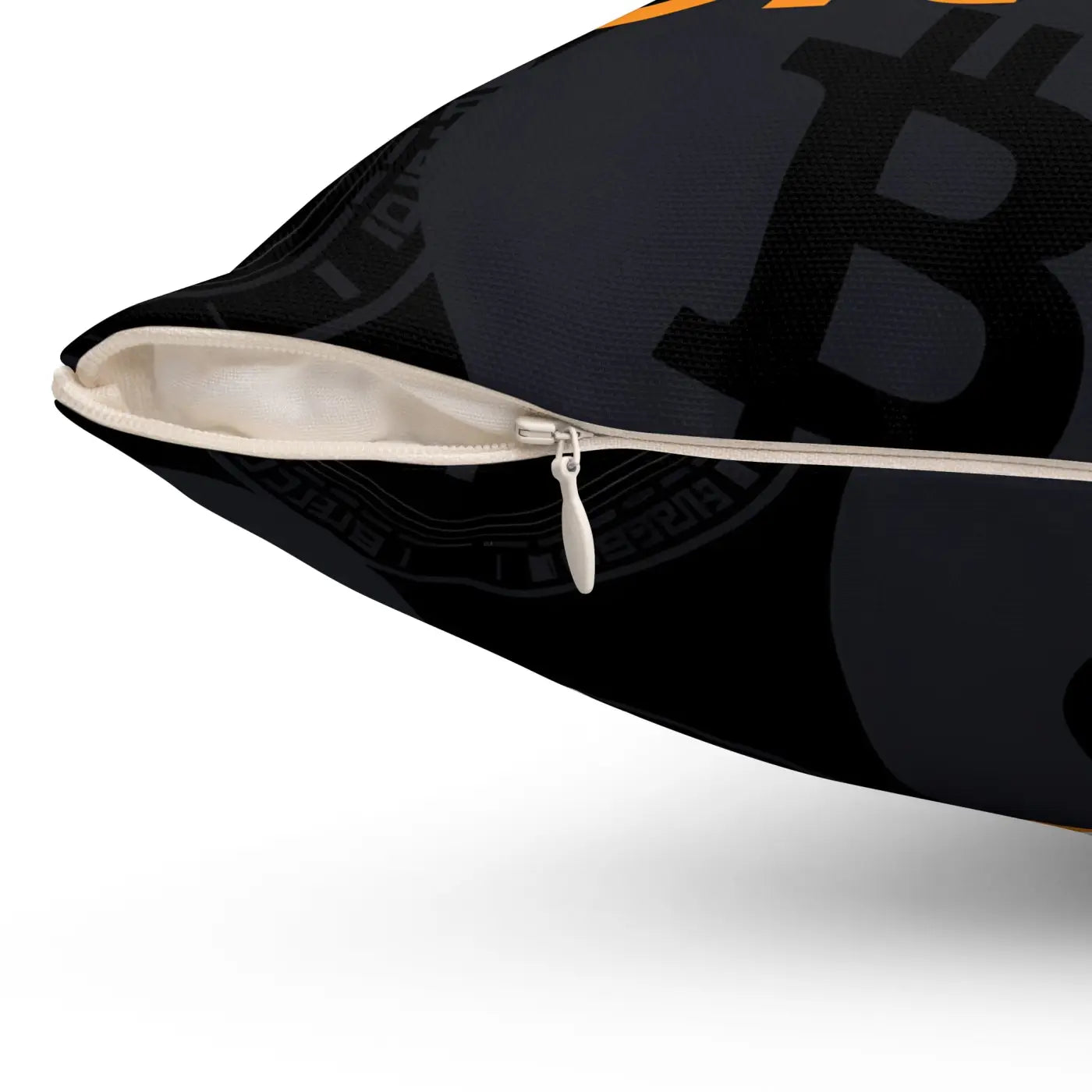 Bitcoin Crypto Spun Polyester Pillow - Modern Home Decor - DipaliZ