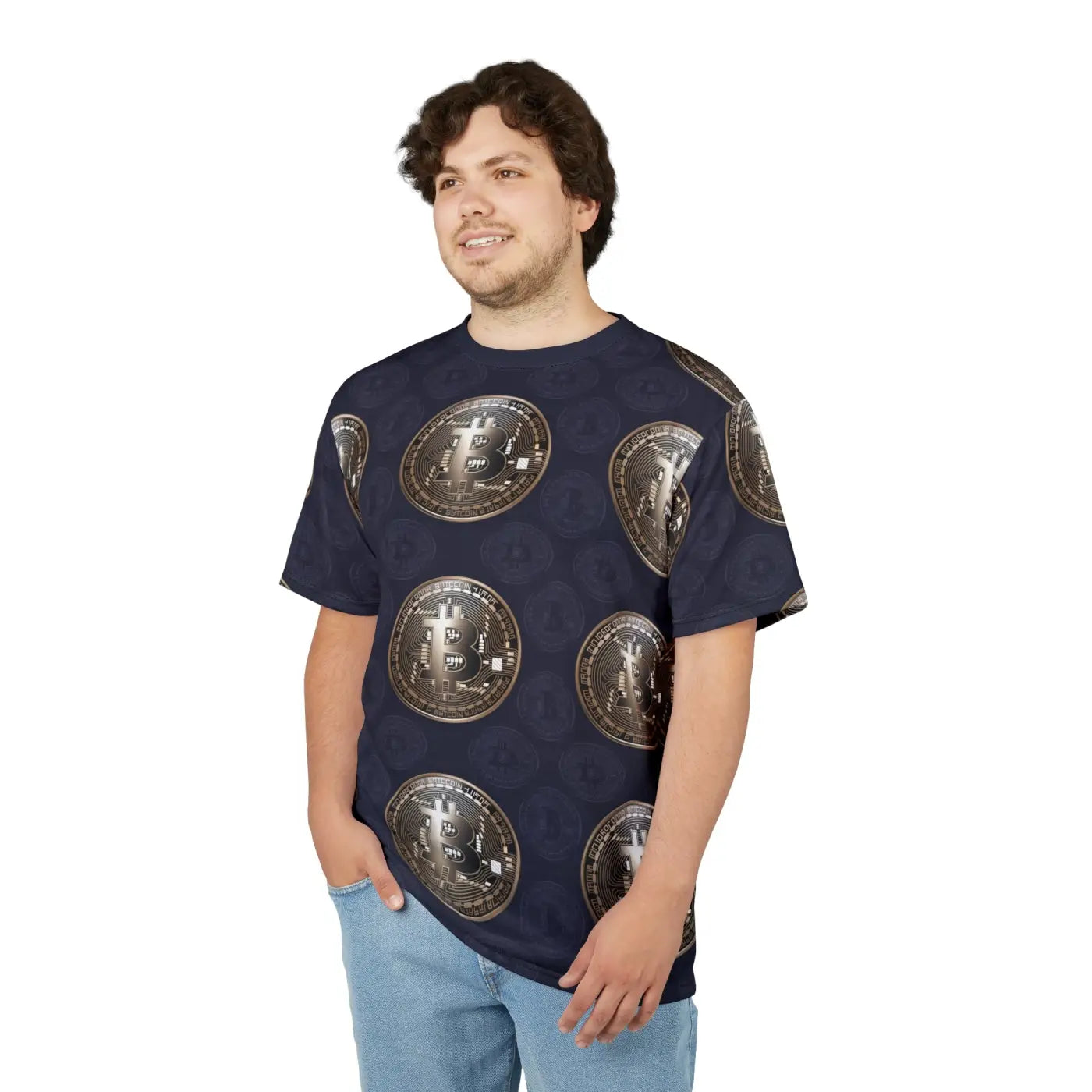 Gold Bitcoin Currency Unisex Tee - Crypto Fashion - DipaliZ