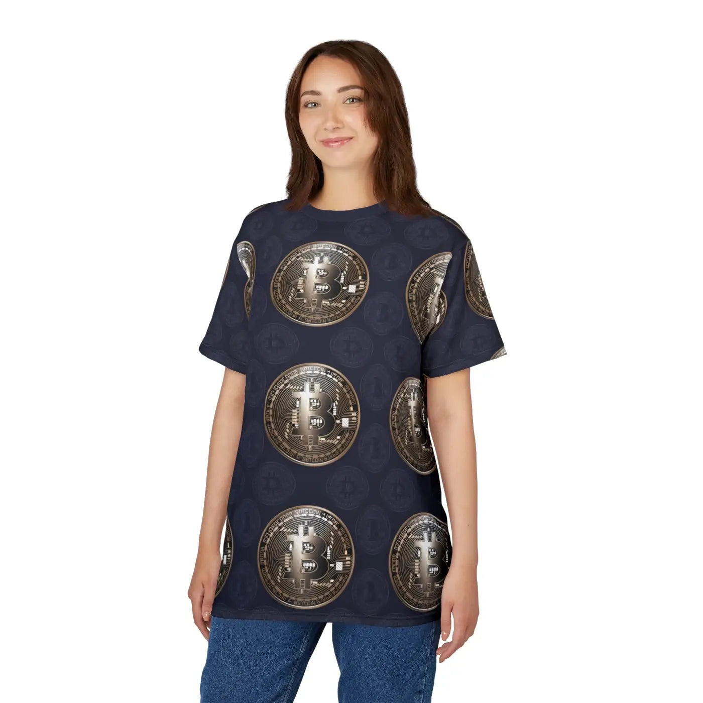 Gold Bitcoin Currency Unisex Tee - Crypto Fashion - DipaliZ