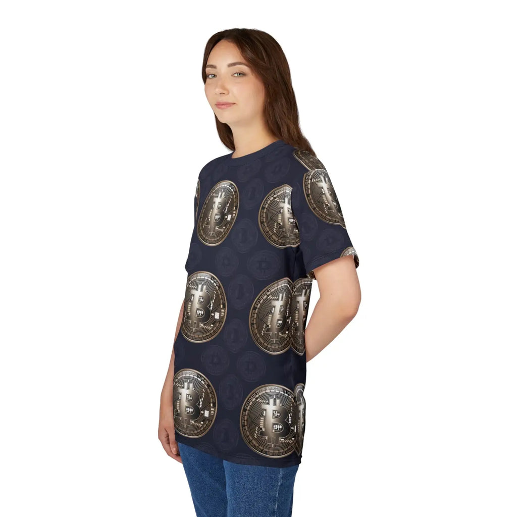Gold Bitcoin Currency Unisex Tee - Crypto Fashion - DipaliZ