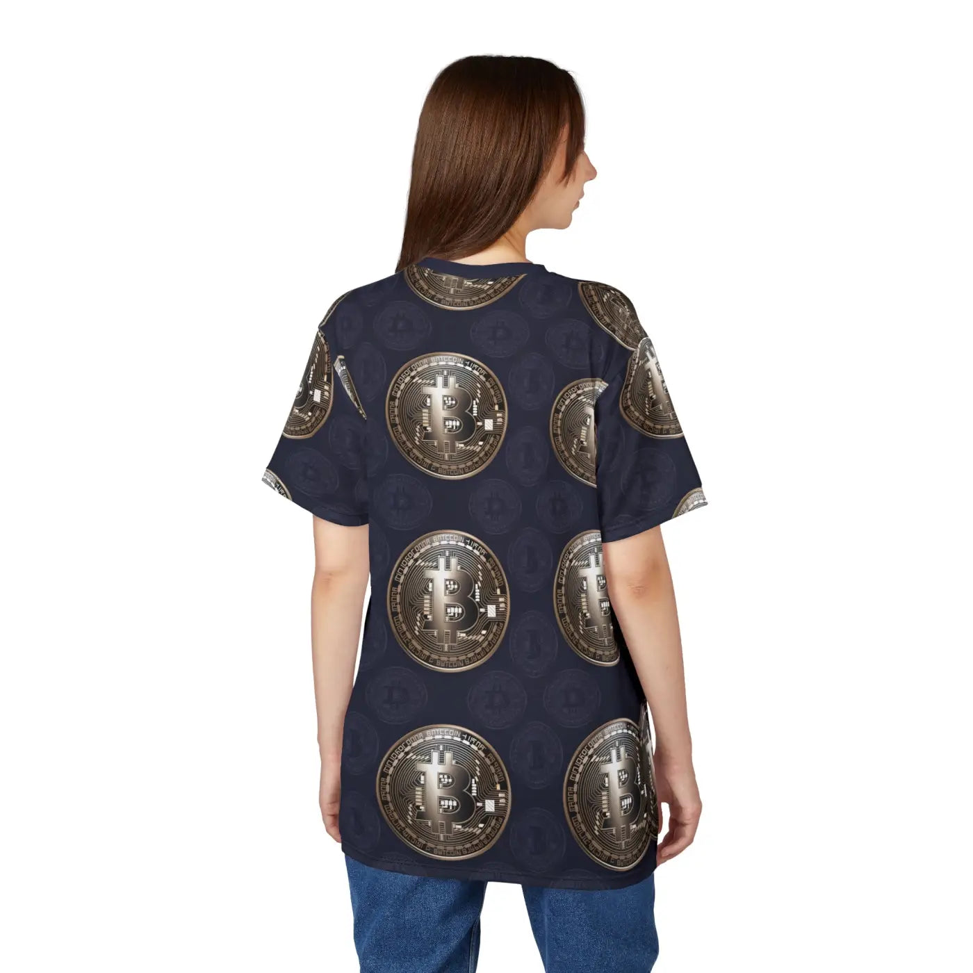Gold Bitcoin Currency Unisex Tee - Crypto Fashion - DipaliZ