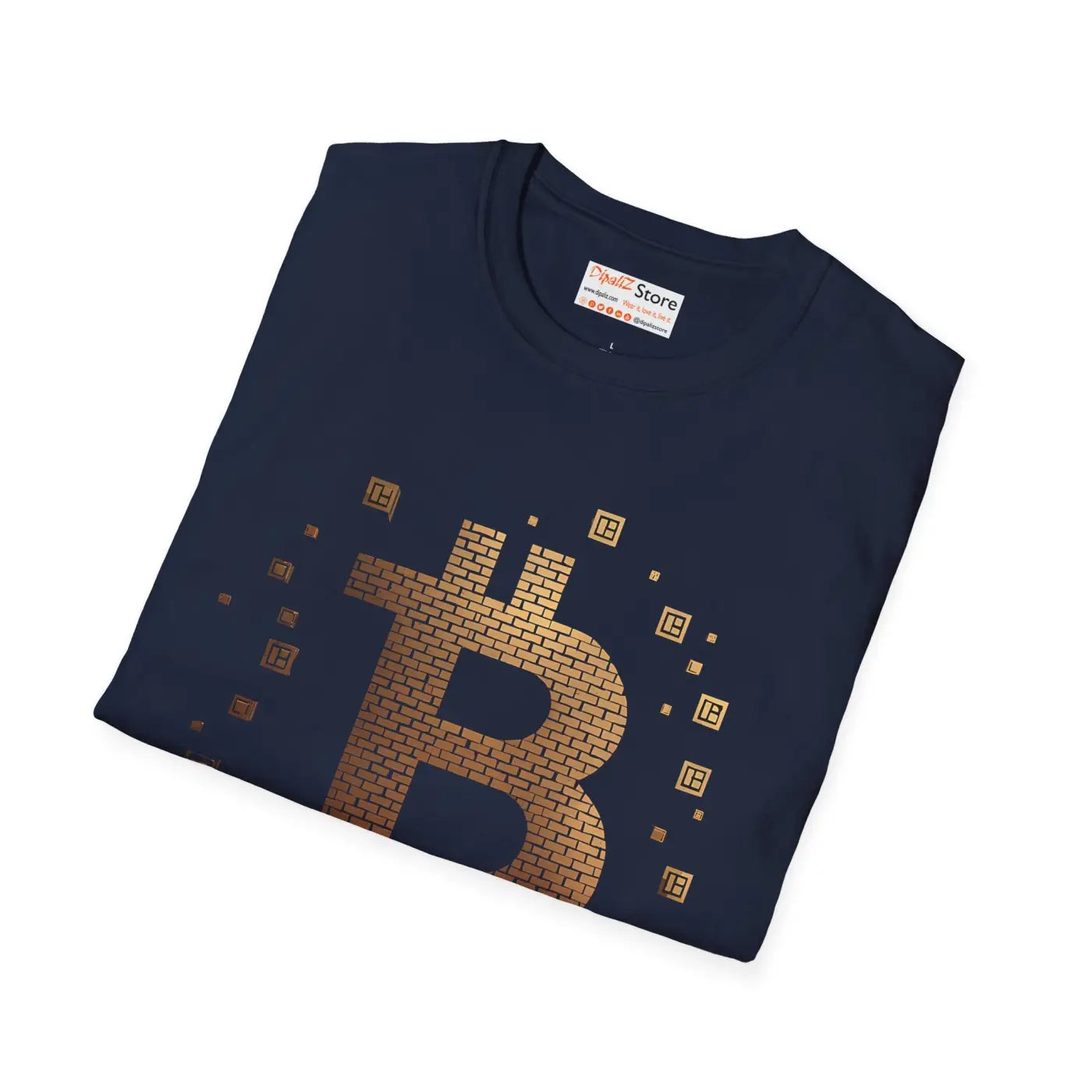 Bitcoin Gold Luxury Tee - Unisex Softstyle - DipaliZ