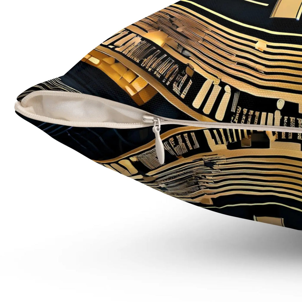 Cozy Spun Polyester Square Pillow - Bold Comfort Style - DipaliZ