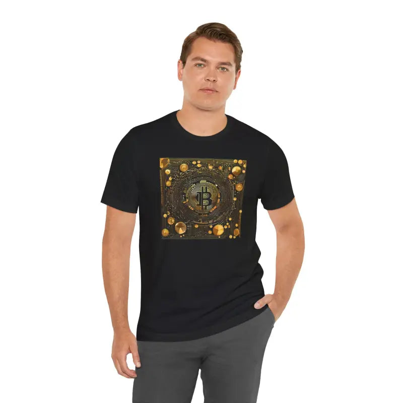 Bitcoin Circuit Unisex Jersey Short Sleeve Tee - Crypto Tech - DipaliZ
