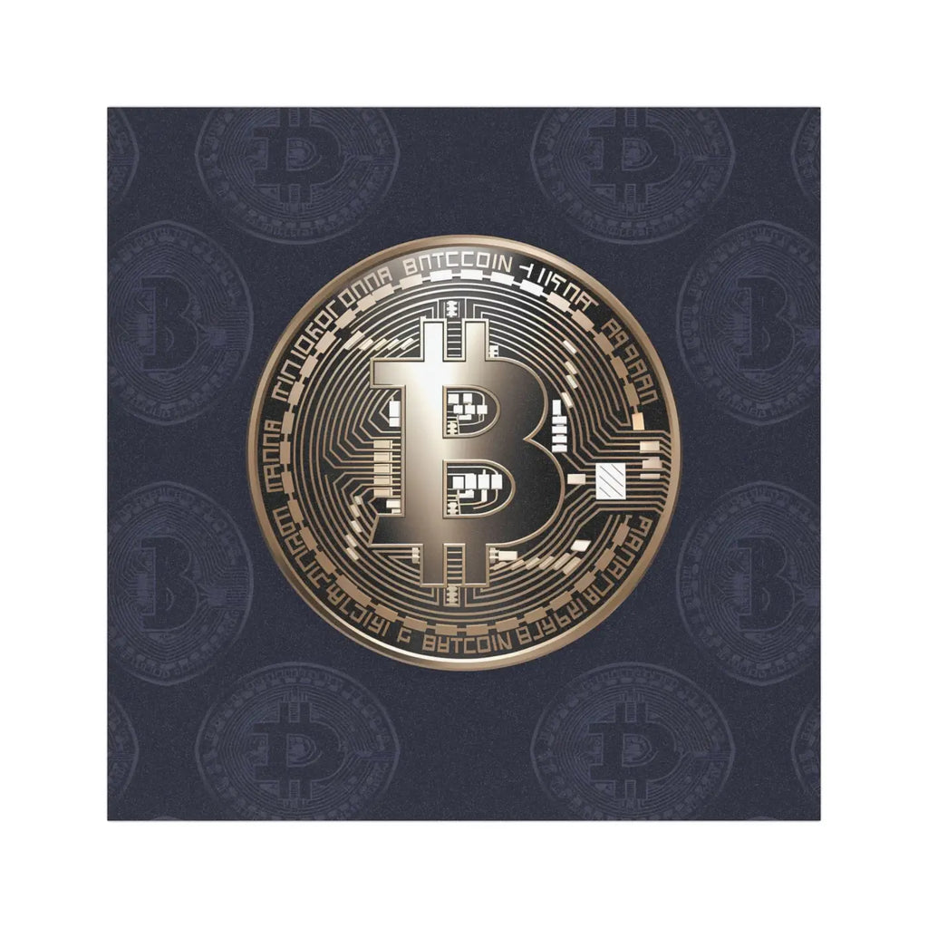 Bitcoin Car Magnets - White Base Style Design - DipaliZ