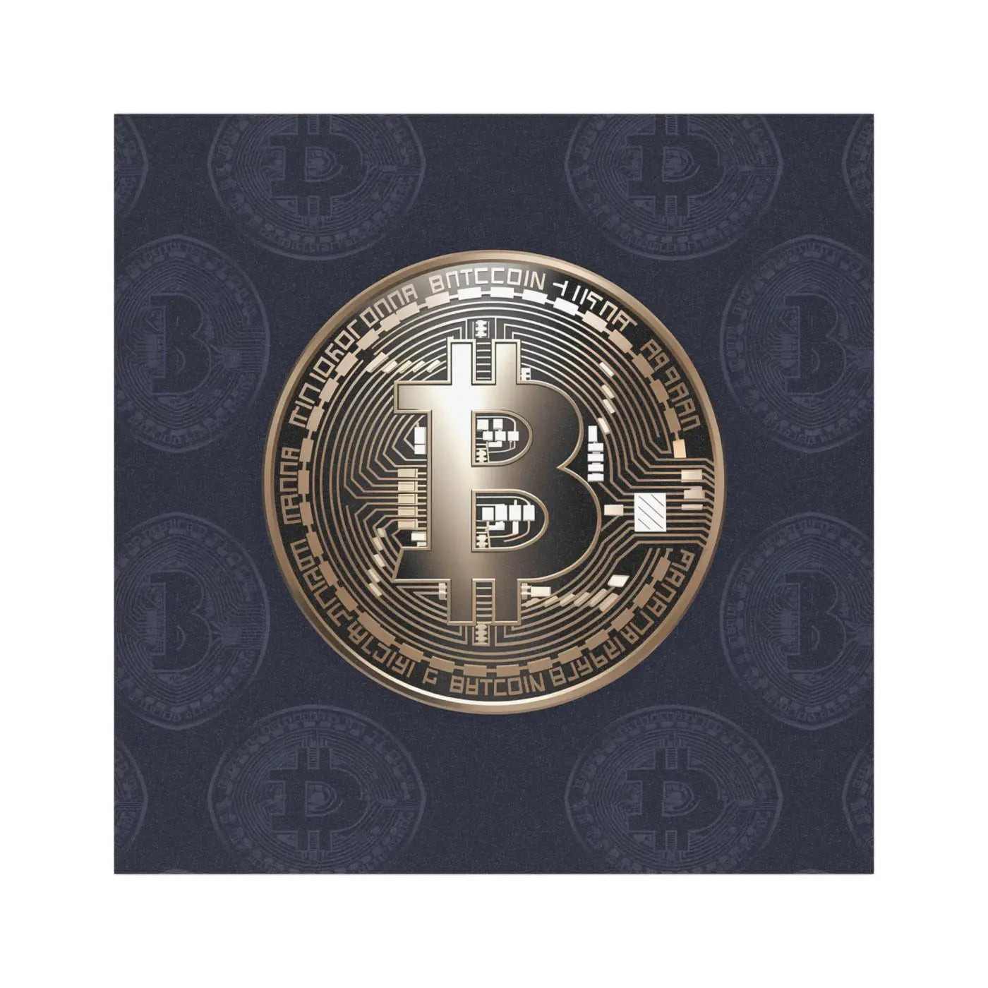 Bitcoin Car Magnets - White Base Style Design - DipaliZ
