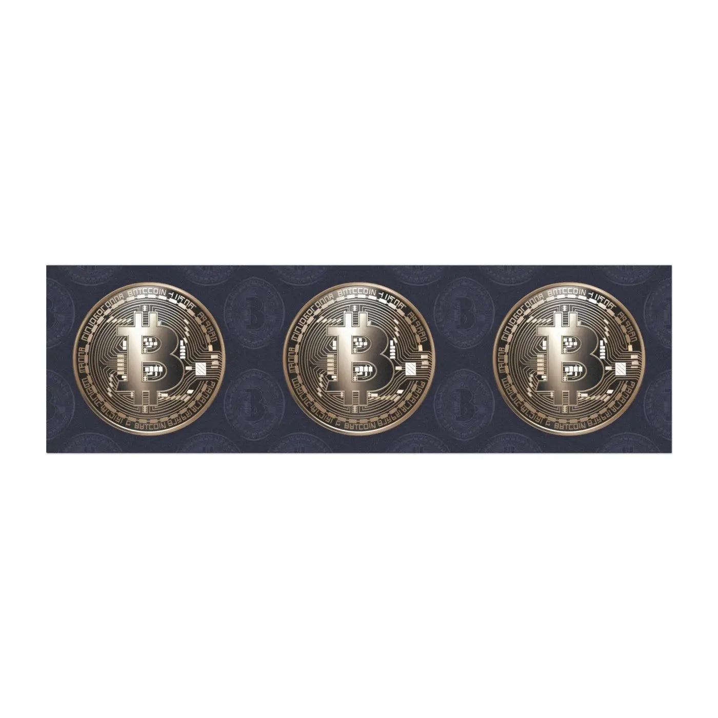 Bitcoin Car Magnets - White Base Style Design - DipaliZ