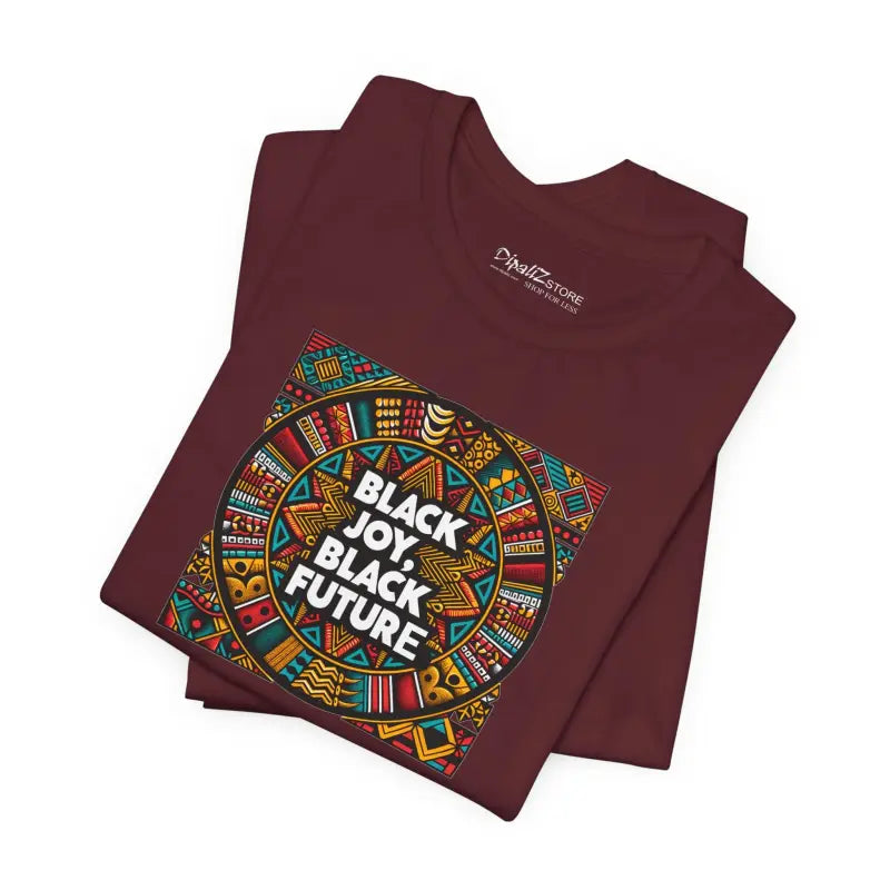 Black Joy Short Sleeve Tee - Unisex Cotton Comfort - DipaliZ