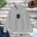 Dark Floral Hoodie - Moody Black Rose Art Print - DipaliZ