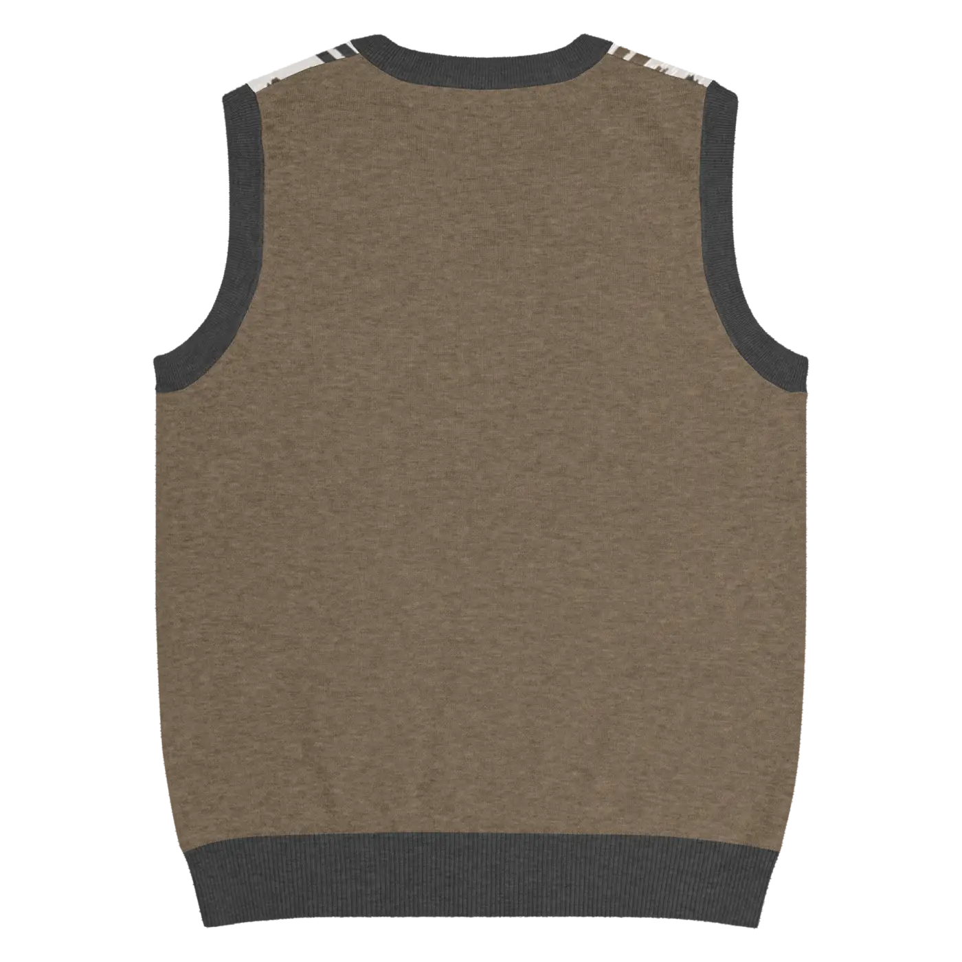 Christmas Reindeers Print Knit Vest - Festive Holiday - DipaliZ