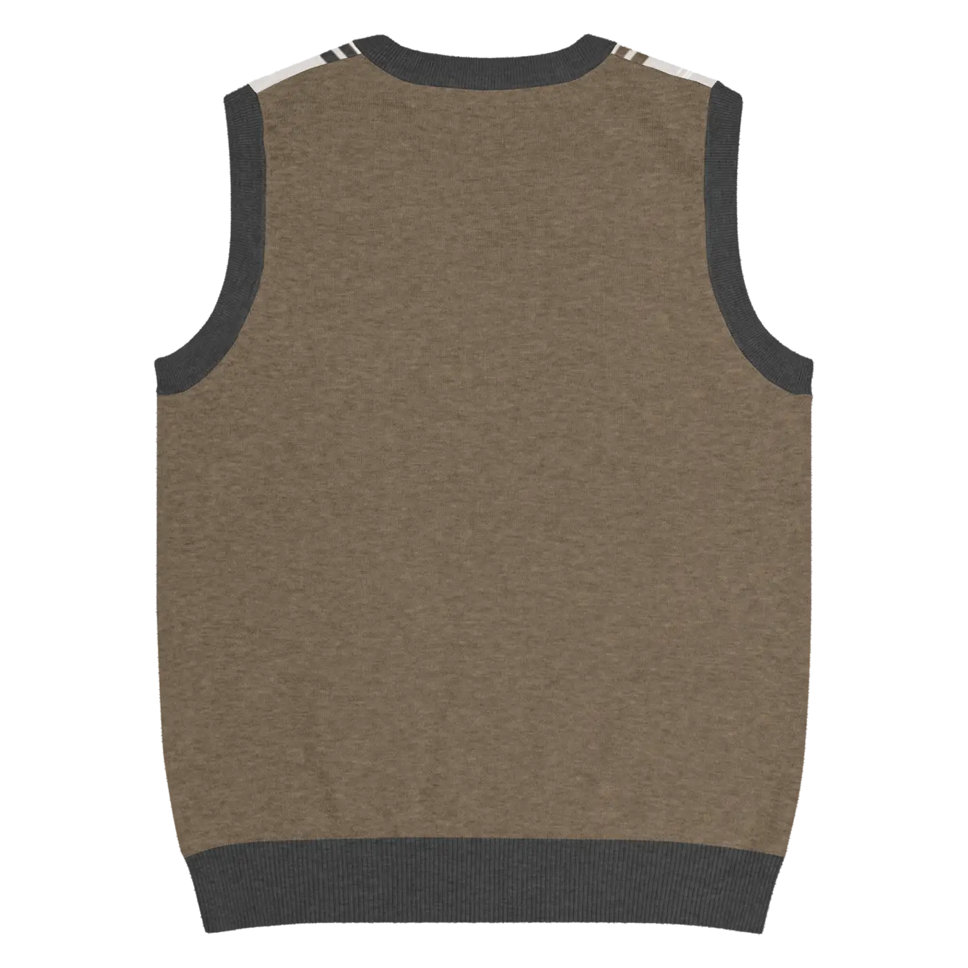 Christmas Reindeers Print Knit Vest - Festive Holiday - DipaliZ