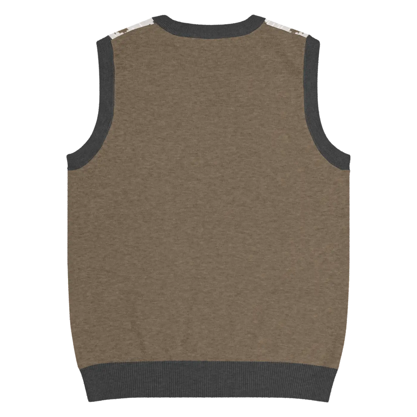 Christmas Reindeers Print Knit Vest - Festive Holiday - DipaliZ