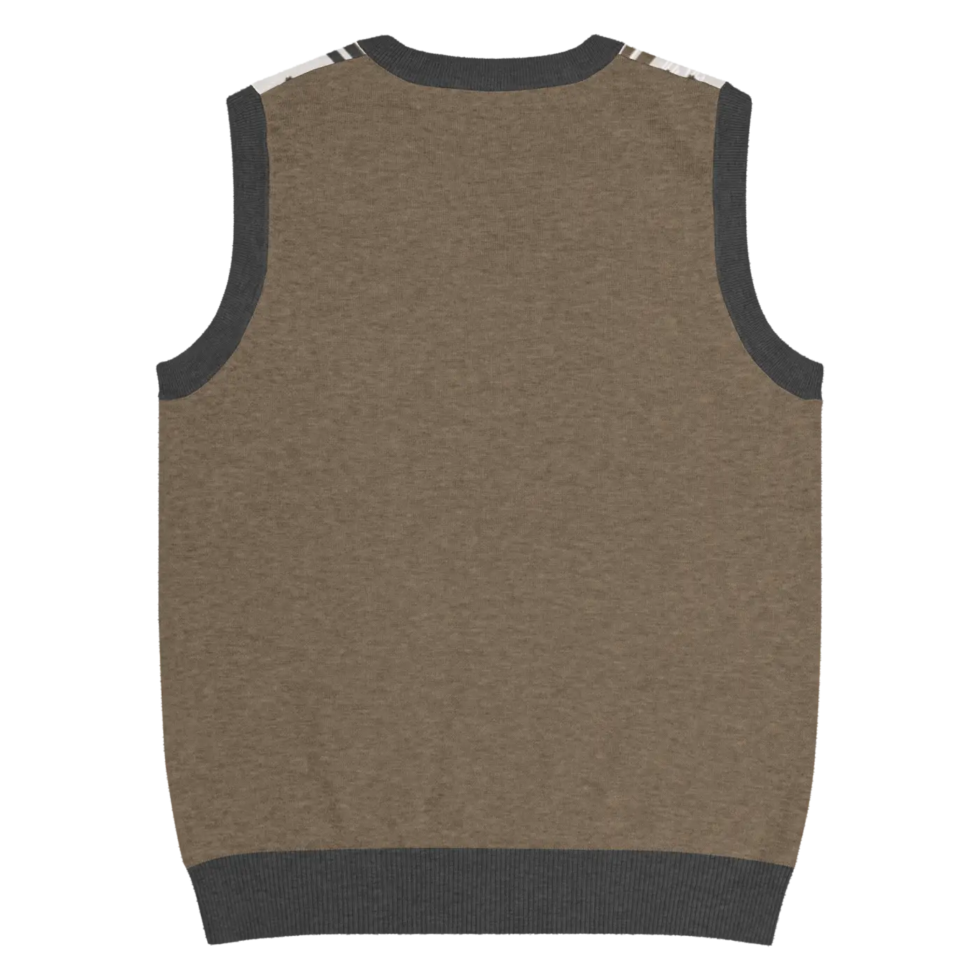Christmas Reindeers Print Knit Vest - Festive Holiday - DipaliZ
