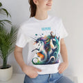 Gemini Zodiac Short Sleeve Tee - Cosmic Fashion - DipaliZ