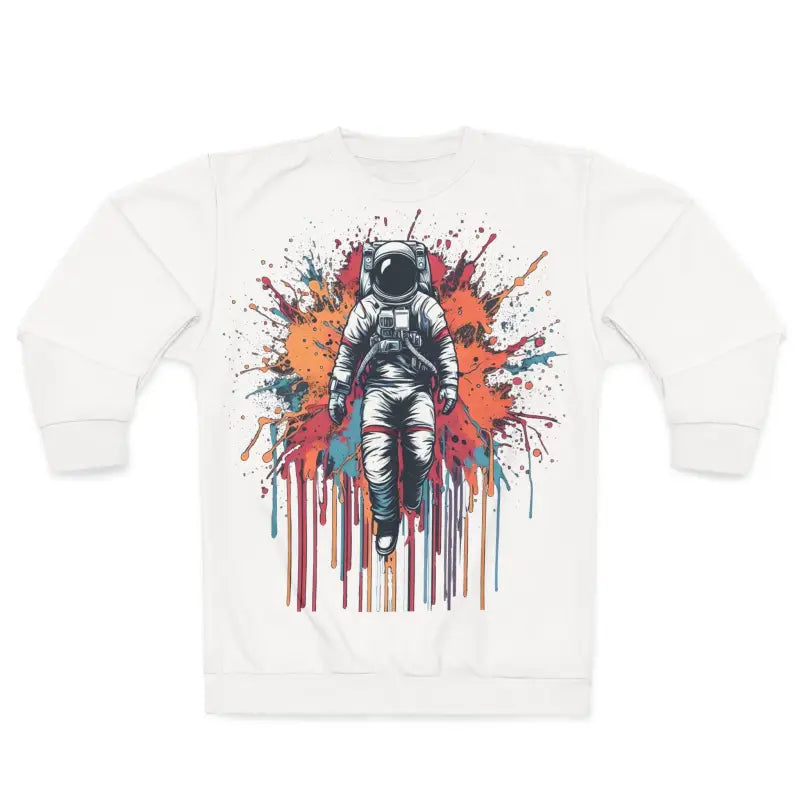 Color Splash Astronaut Unisex Sweatshirt - Custom Cut - DipaliZ