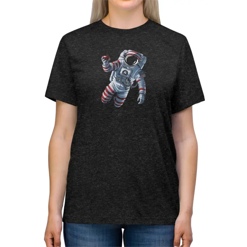 Cosmic Triblend Tee - Soft Astronaut Design - DipaliZ
