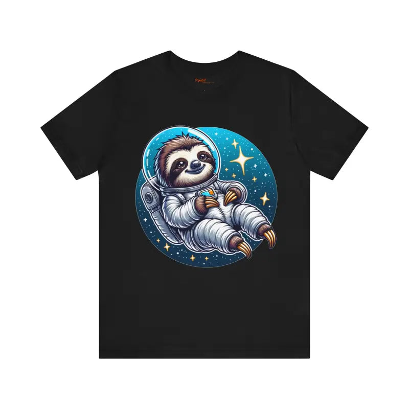 Sloth Astronaut Jersey Tee - Space Explorer Design - DipaliZ