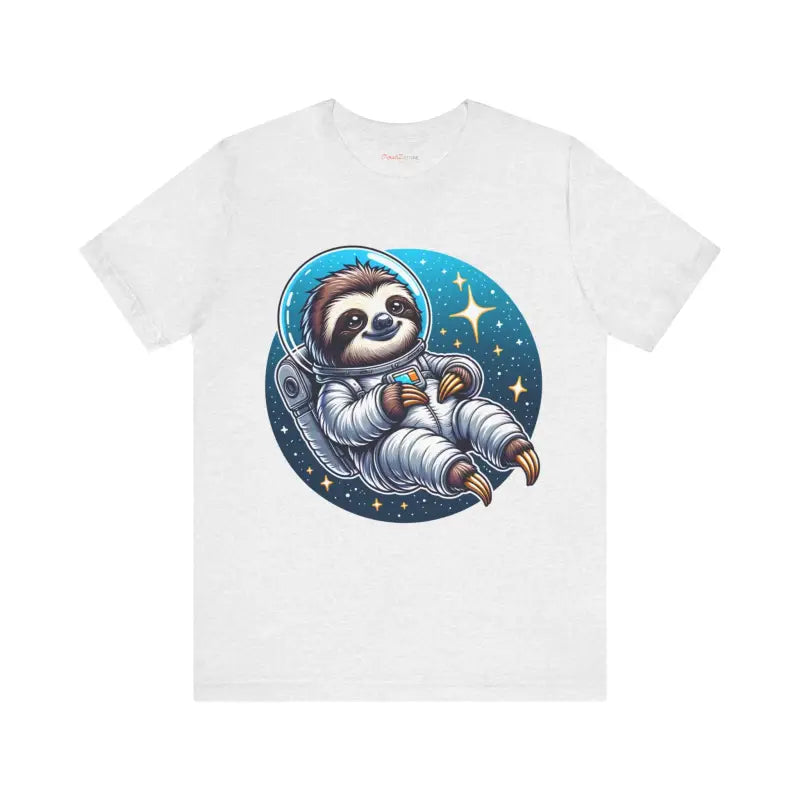 Sloth Astronaut Jersey Tee - Space Explorer Design - DipaliZ