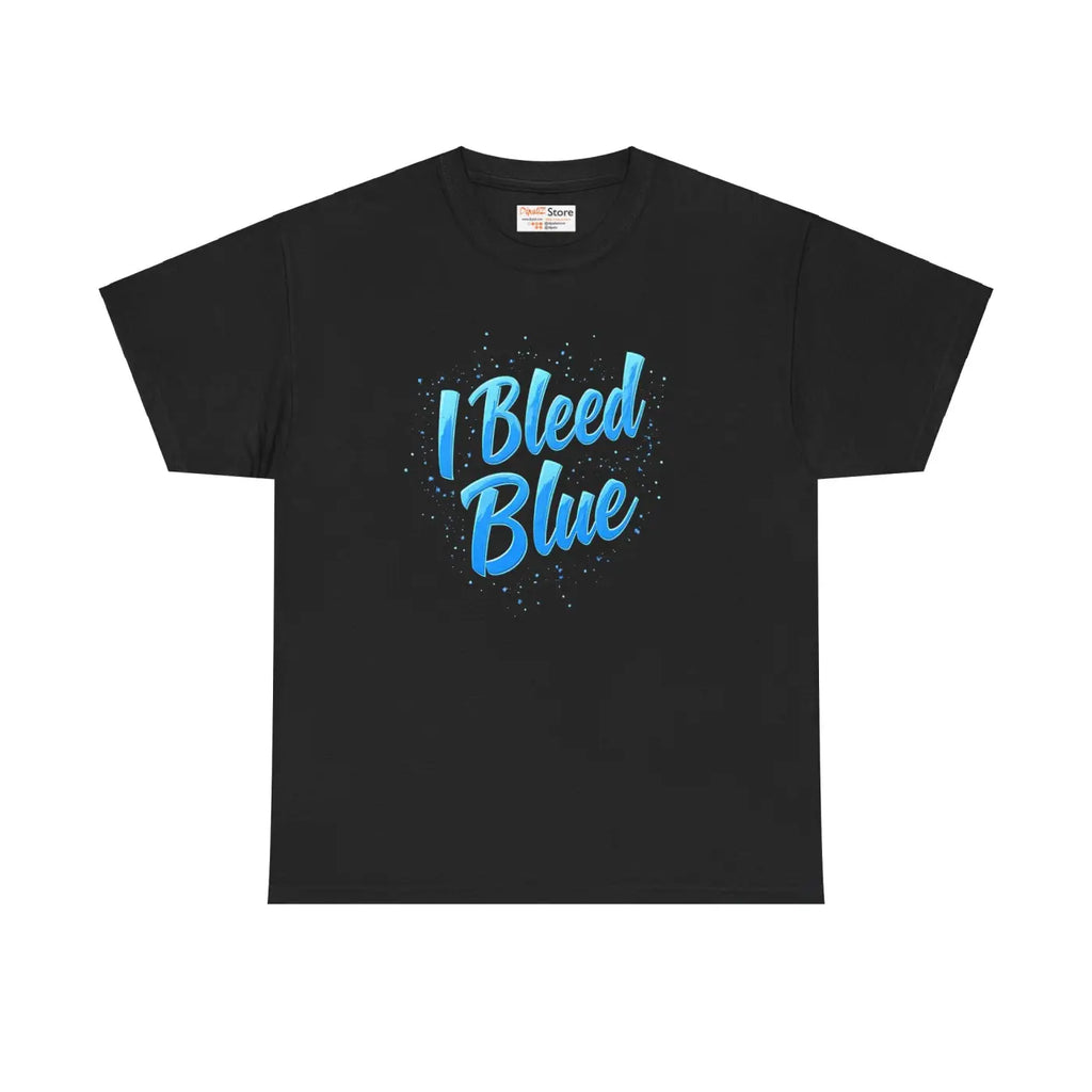 Super Football Blue Heavy Cotton Tee - Unisex Comfort - DipaliZ