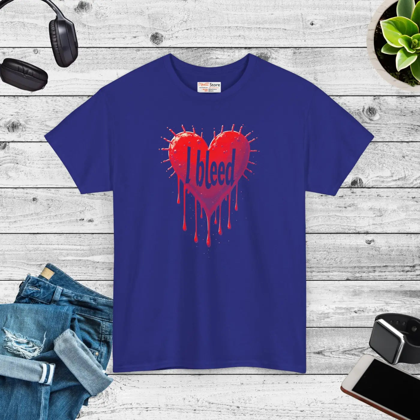 Unisex Heavy Cotton Tee - Super Football Passion Style - DipaliZ