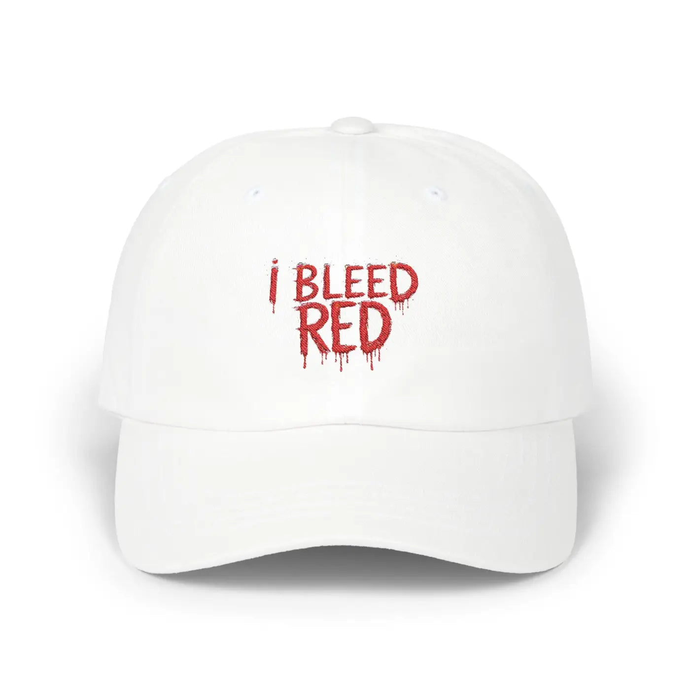 Bleed Red Classic Dad Cap - Football Fanatics Gear - DipaliZ