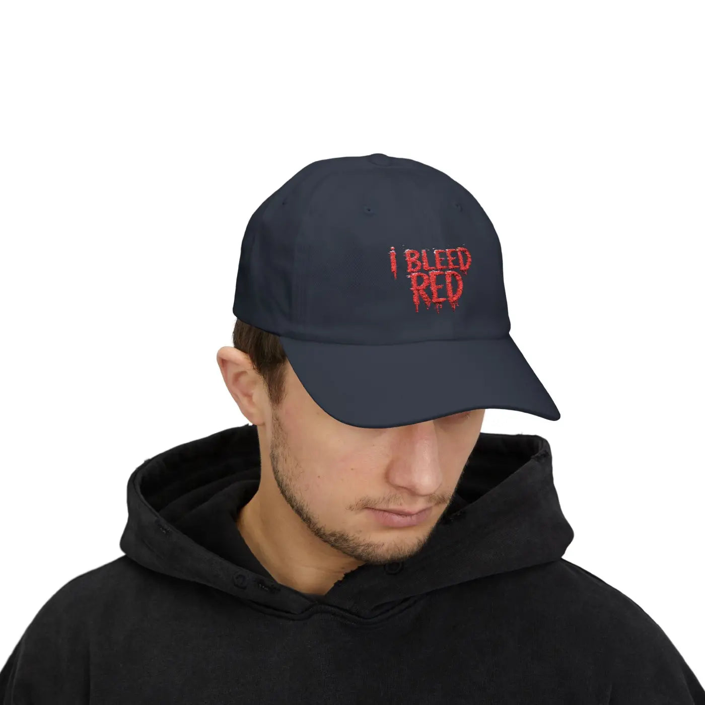 Bleed Red Classic Dad Cap - Football Fanatics Gear - DipaliZ