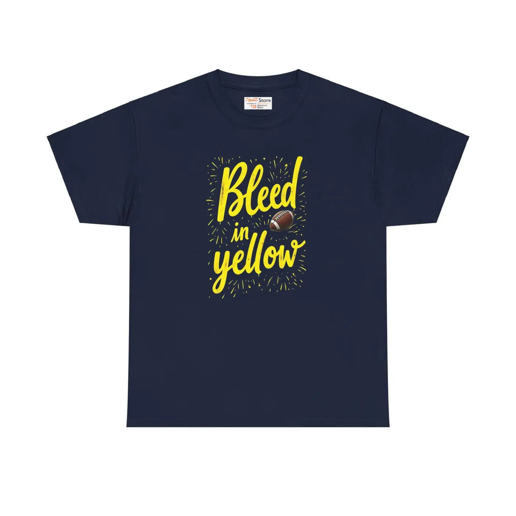 Bleed Yellow Super Football Heavy Cotton Tee - Unisex - DipaliZ