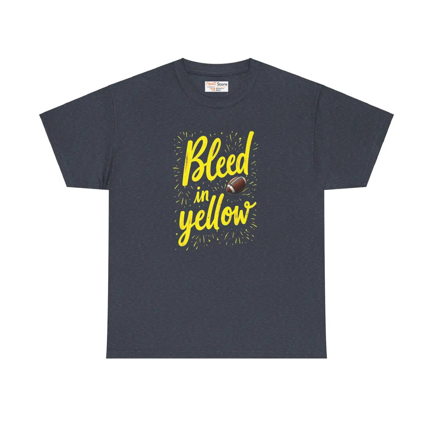 Bleed Yellow Super Football Heavy Cotton Tee - Unisex - DipaliZ