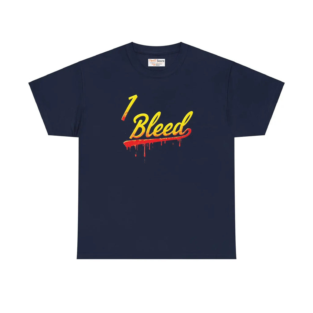 Bleed Yellow Heavy Cotton Tee - Super Football Fans - DipaliZ