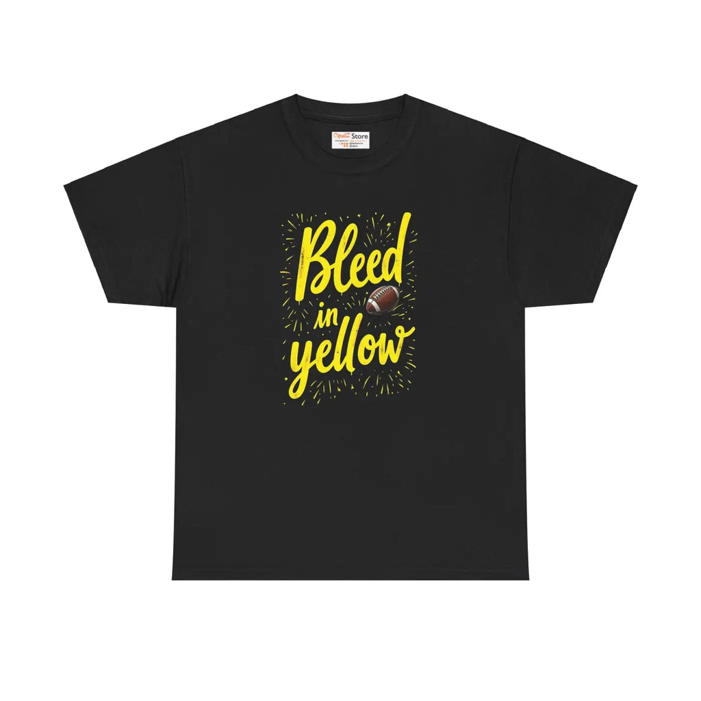 Bleed Yellow Super Football Heavy Cotton Tee - Unisex - DipaliZ