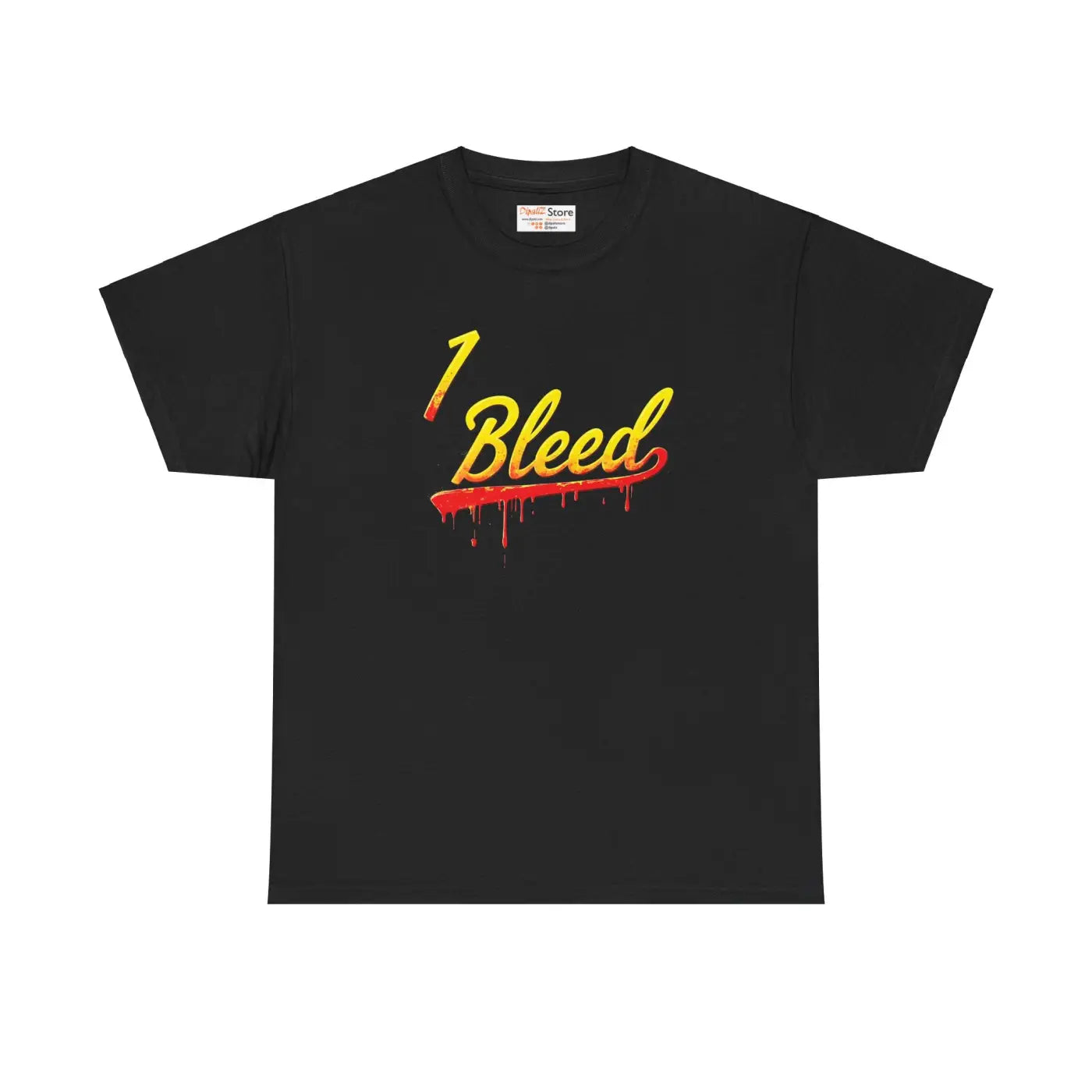 Bleed Yellow Heavy Cotton Tee - Super Football Fans - DipaliZ