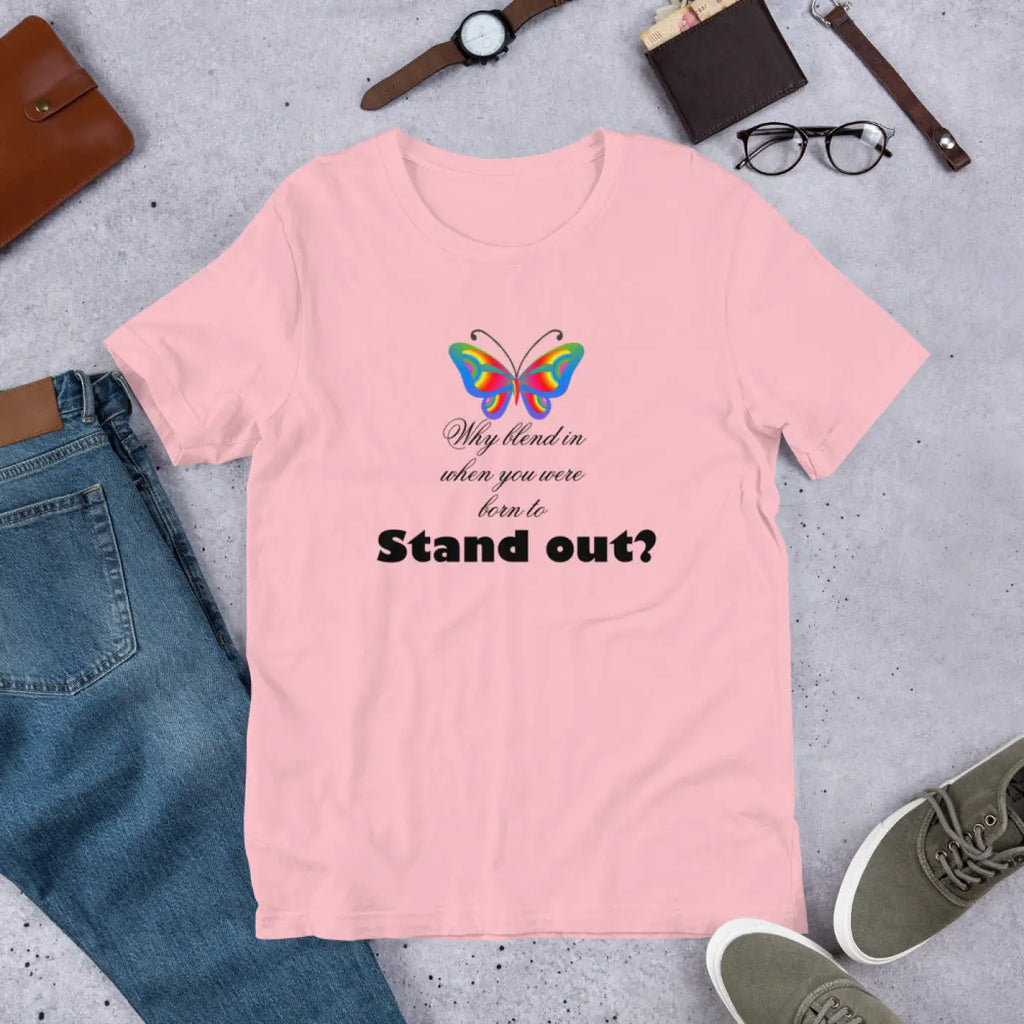 Butterfly Unisex T-Shirt - Ring-Spun Cotton Comfort - DipaliZ