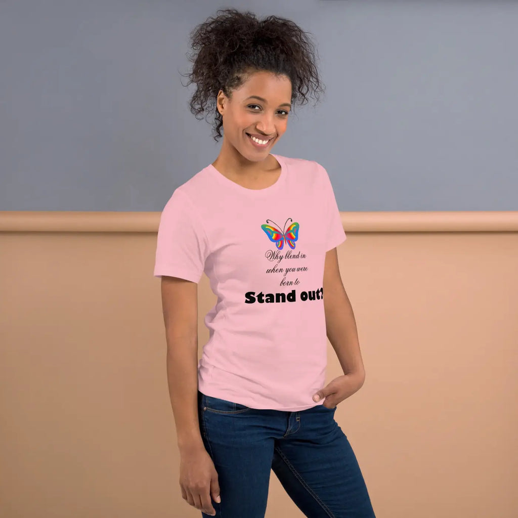 Butterfly Unisex T-Shirt - Ring-Spun Cotton Comfort - DipaliZ
