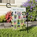 Potted Plants House Banner - Poly Poplin Canvas Fabric - DipaliZ