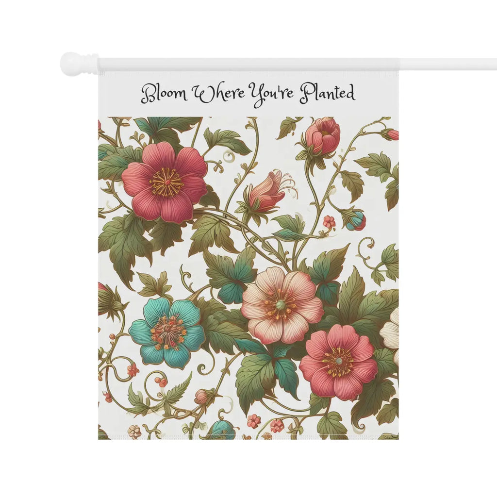 Bloom House Banner Poly Poplin Canvas Fabric - Nature Inspired - DipaliZ