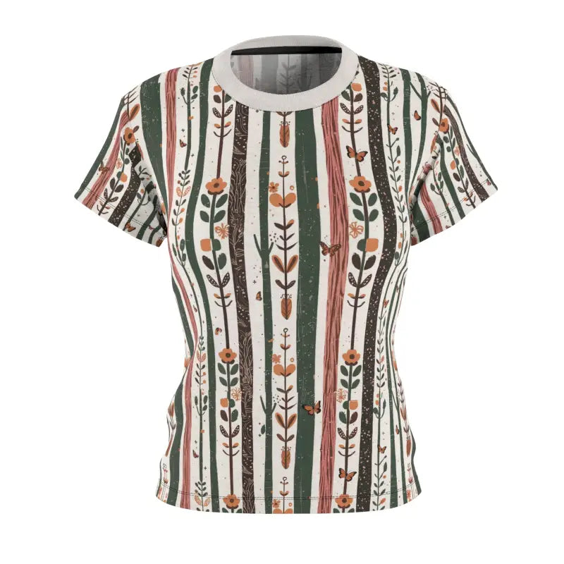Botanical Bliss Women's T-Shirt - Polyester Comfort - DipaliZ