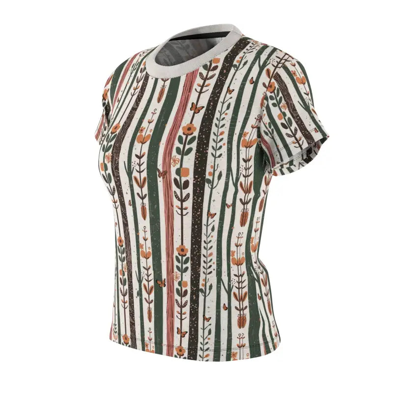 Botanical Bliss Women's T-Shirt - Polyester Comfort - DipaliZ