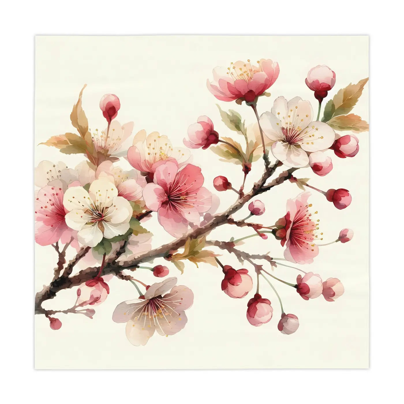 Blossom Floral Tablecloth - Elegant Spring Dining - DipaliZ