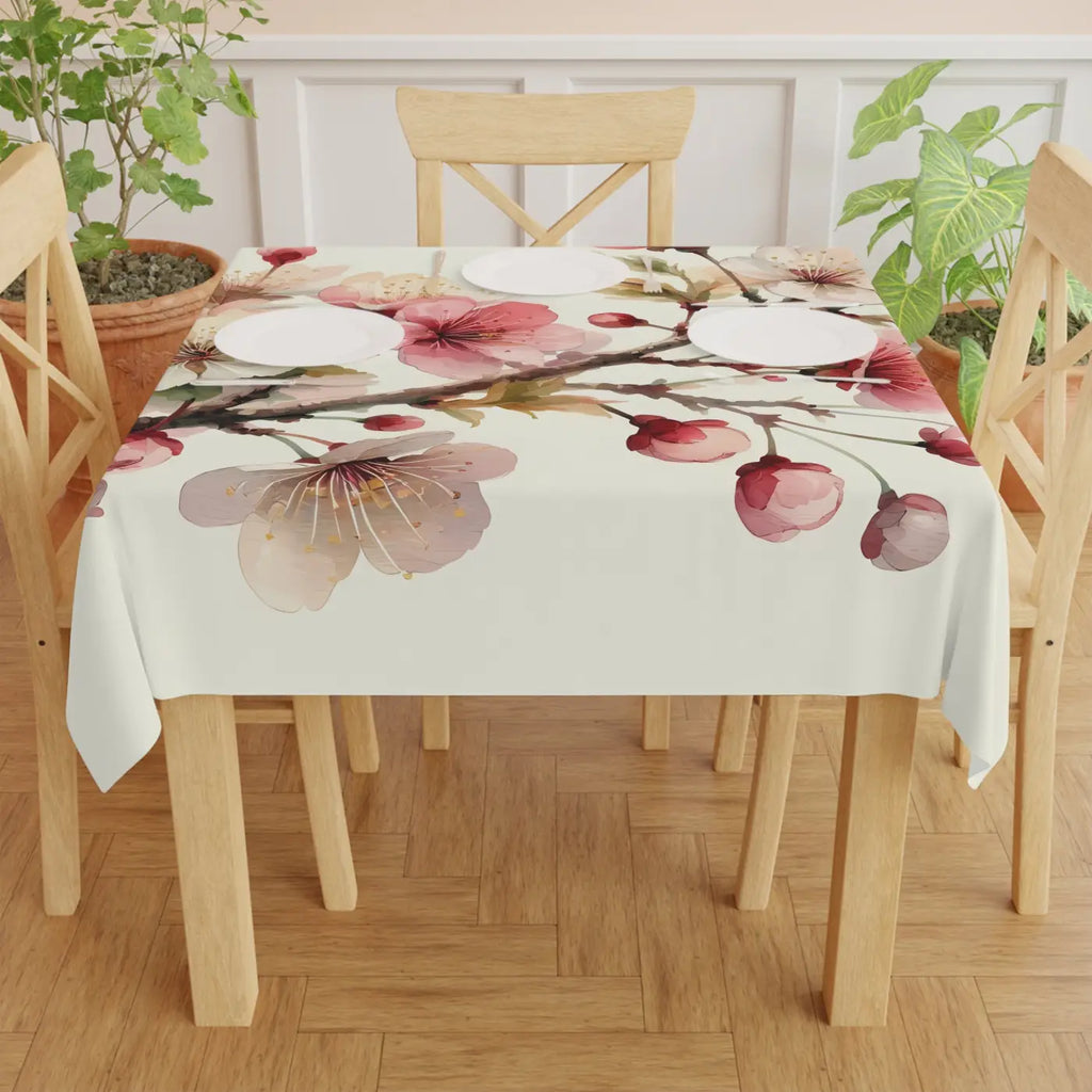 Blossom Floral Tablecloth - Elegant Spring Dining - DipaliZ