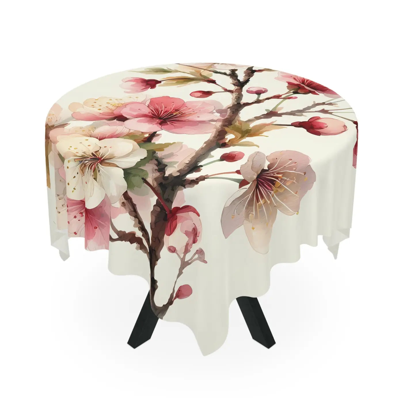 Blossom Floral Tablecloth - Elegant Spring Dining - DipaliZ