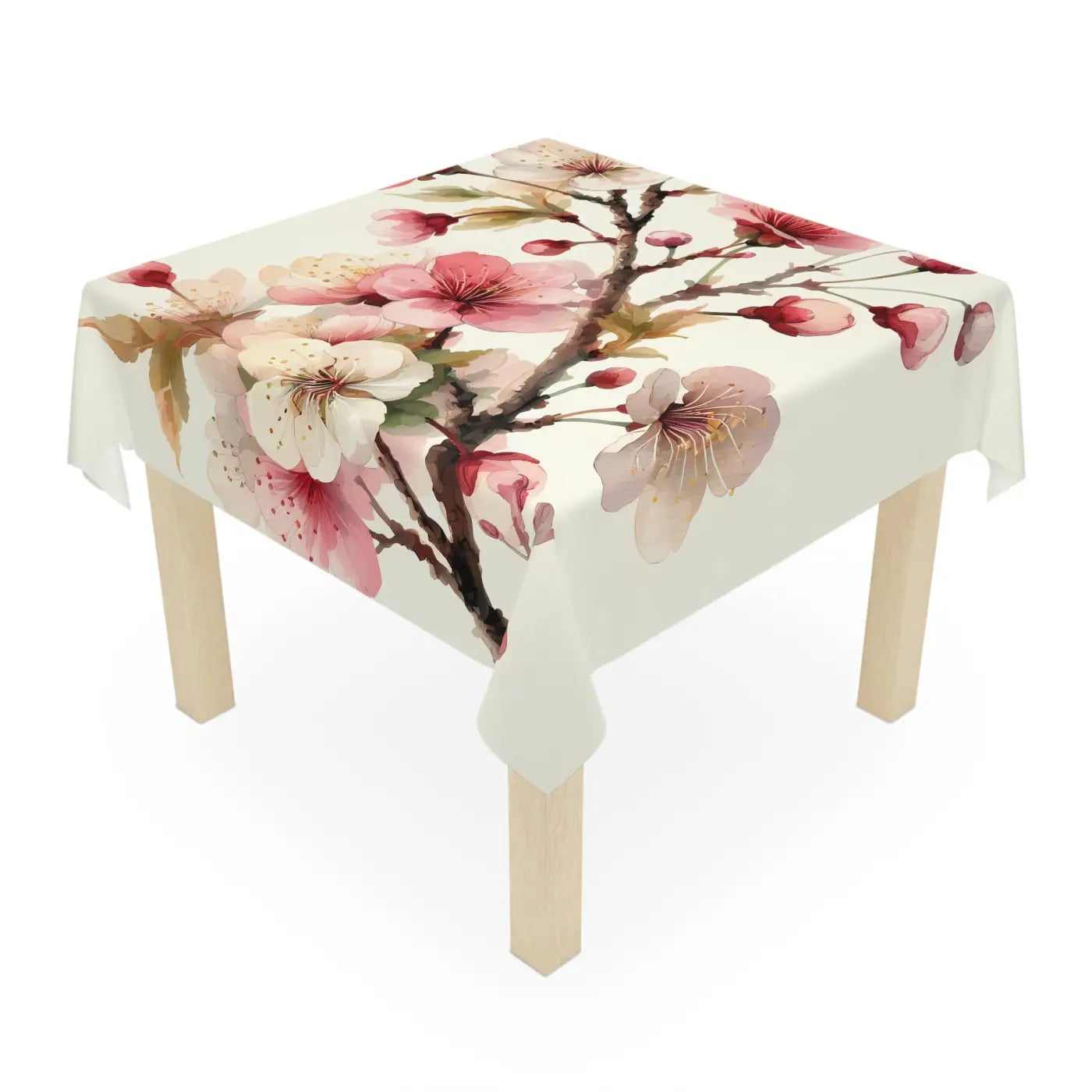 Blossom Floral Tablecloth - Elegant Spring Dining - DipaliZ