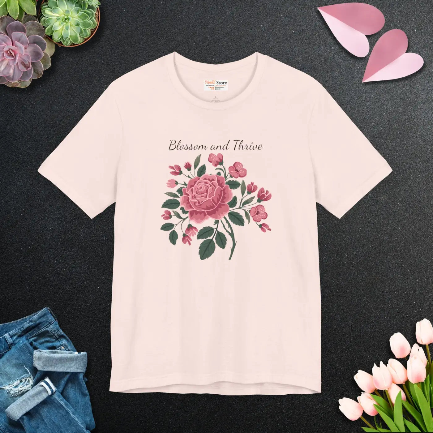 Bloom Tee Unisex Jersey - Short Sleeve Comfort Style - DipaliZ