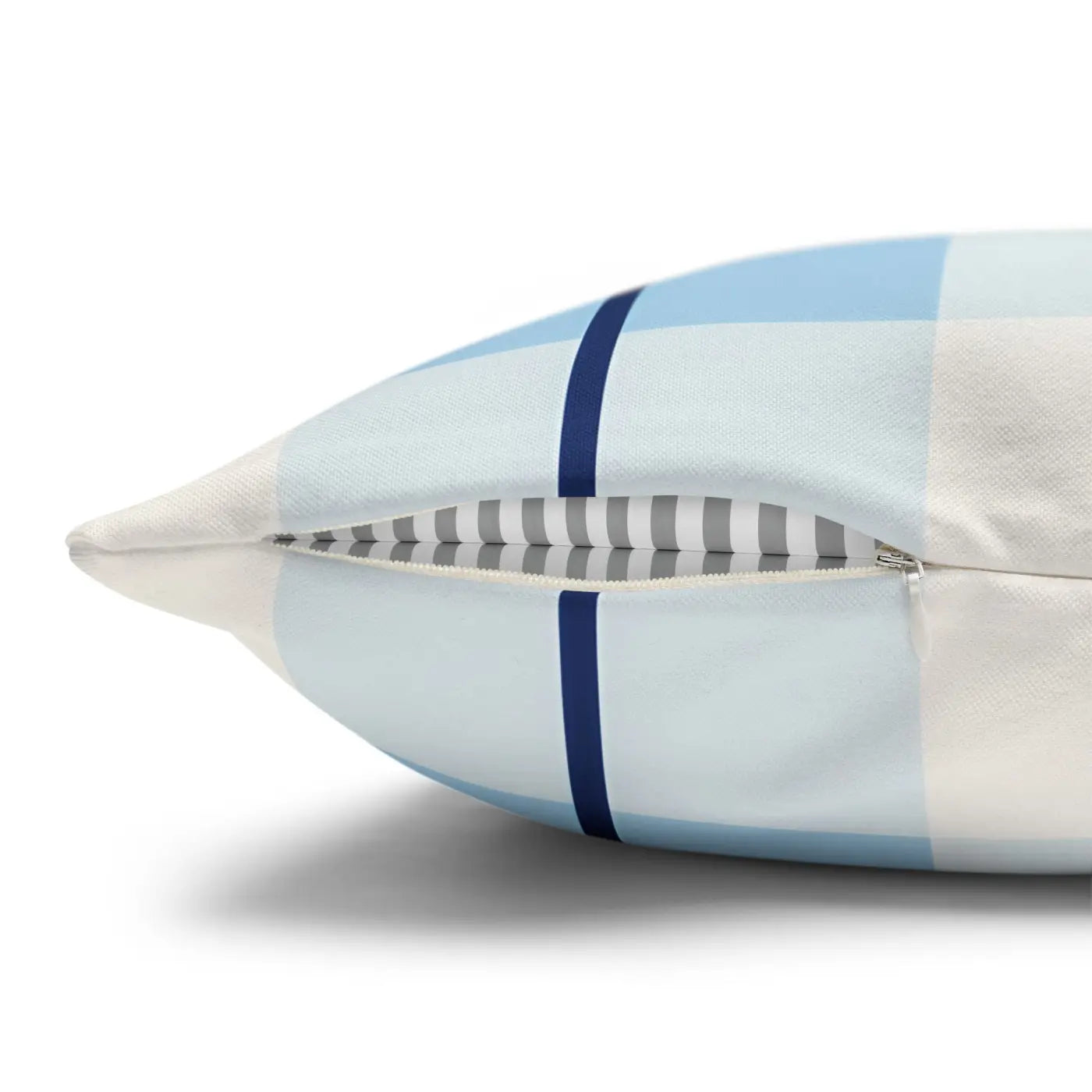 Buffalo Plaid Cushion Cover - Coastal Blue Vibes - DipaliZ