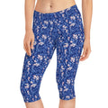 Floral Capri Leggings - Spring Garden Print Comfort - DipaliZ