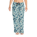 Blue Floral Pajama Pants - Soft Loungewear - DipaliZ