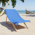 Intricate Blue Mosaic Beach Towel - Coastal Paradise - DipaliZ