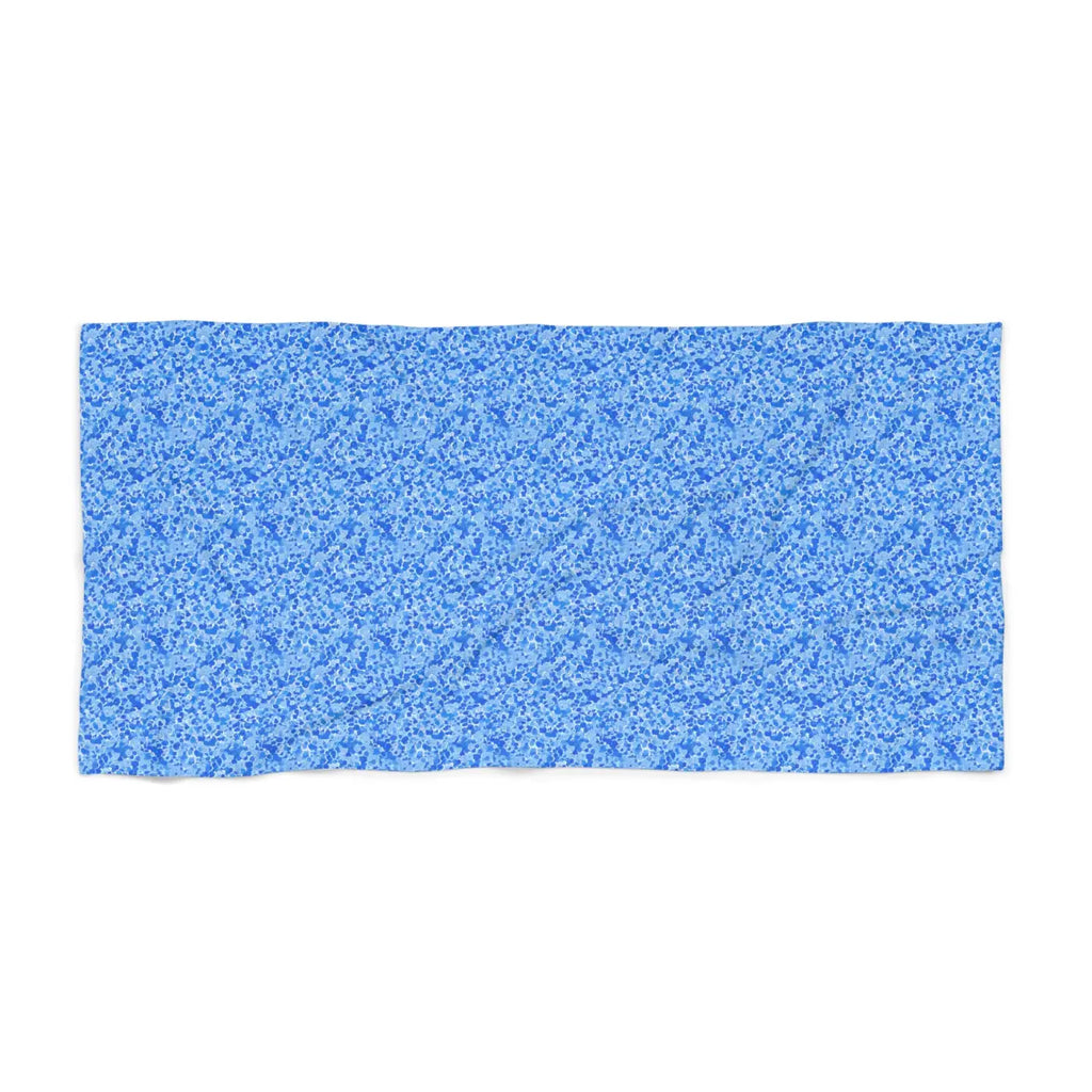 Intricate Blue Mosaic Beach Towel - Coastal Paradise - DipaliZ