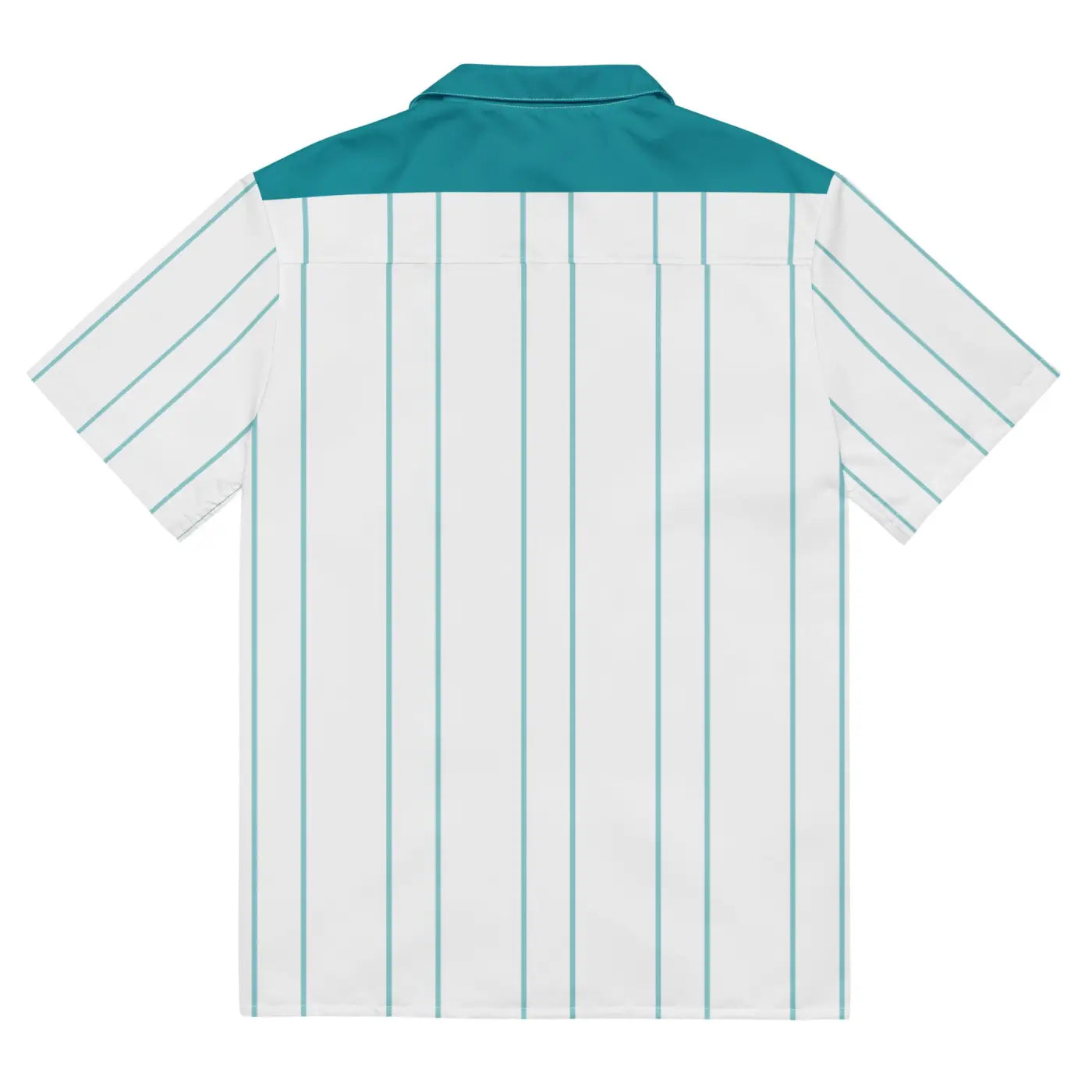 Leaf Emblem Shirt - Moisture Wicking Cool Blue Stripes - DipaliZ