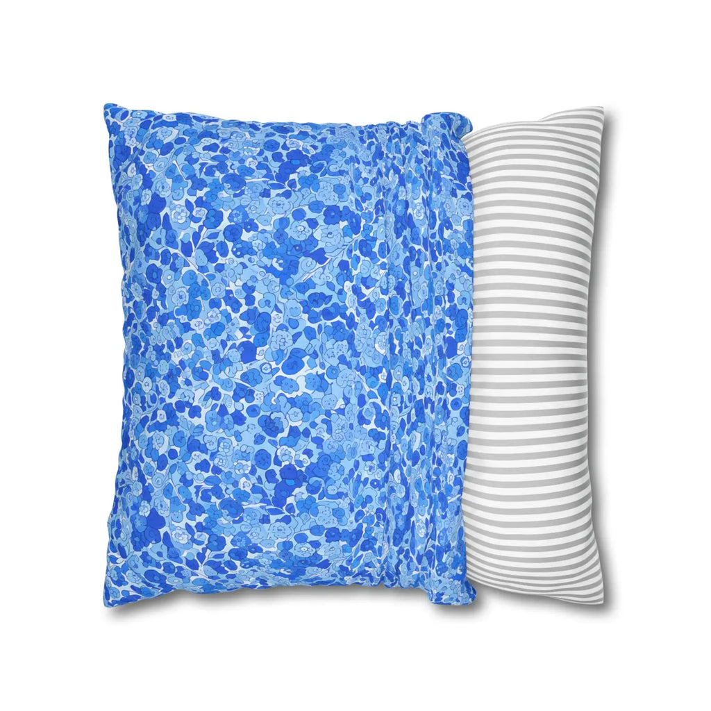 Blue Watercolor Dot Cushion - Ocean Inspired Decor - DipaliZ