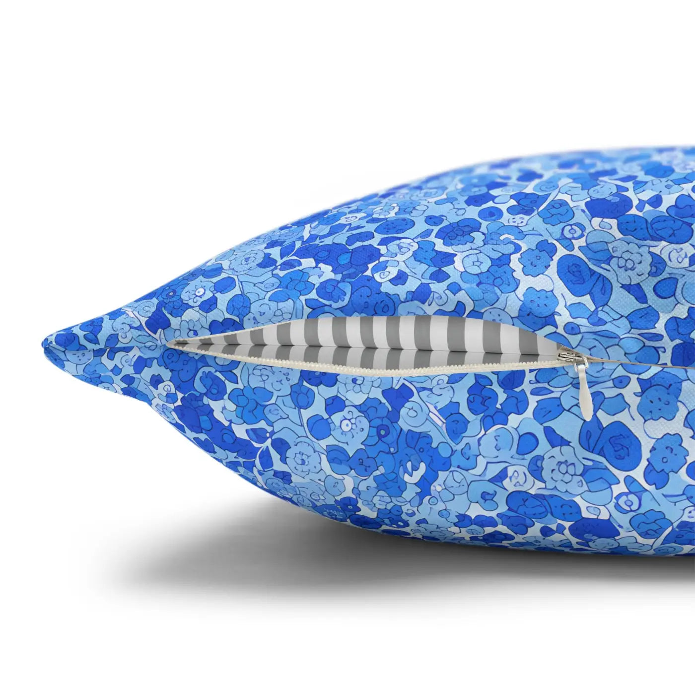 Blue Watercolor Dot Cushion - Ocean Inspired Decor - DipaliZ